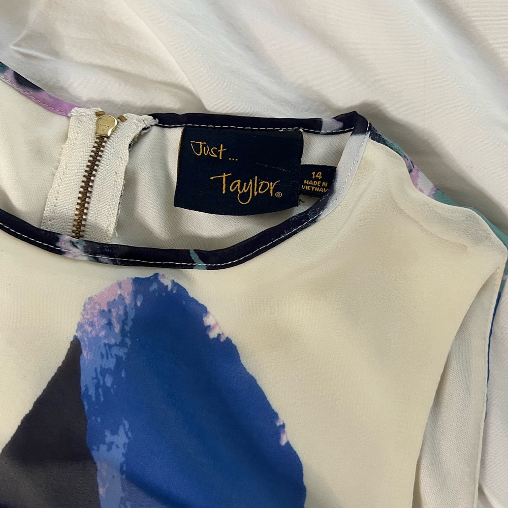 Taylor Multicolor Abstract Dress - Picture 2 of 4